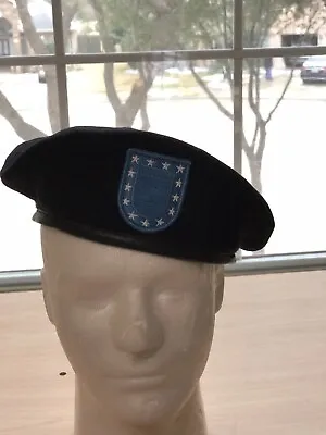 Genuine U.S. Military Surplus Wool Beret - Bancroft Cop Company - Black • $18.99