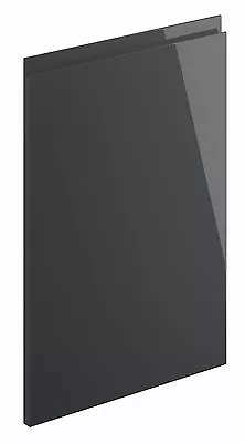 Lucente Gloss Anthracite Handleless J Pull Replacement Kitchen Cupboard Doors • £11.95