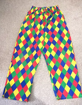 Colourful Cotton Trousers By Whites For Fancy Dress Or Chef. • £8.99