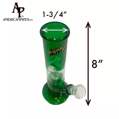 Inhale®️ 8  Single Percolator Ice Catcher Tobacco Water Pipe Glass On Glass Stem • $21.95