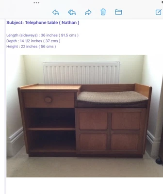 £50 • Buy Nathan 1970's Telephone Seat Vintage