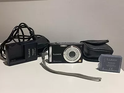 Panasonic LUMIX DMC-FS5 10.1MP Digital Camera 2 Batteries + Charger. LEICA Lens • £35