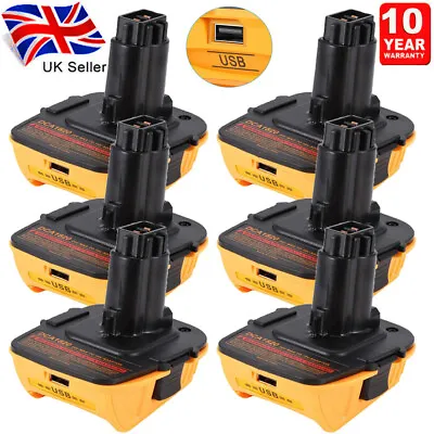 £10.29 • Buy 6X Battery Adapter Converter For DEWALT DCA1820 18Volt 20V Max Lit-ion Tool USB