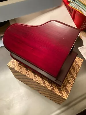 Concord Dollhouse  Museum  1:12 Burgundy Music Box Grand Piano  #m855 Ob Read! • $25.99