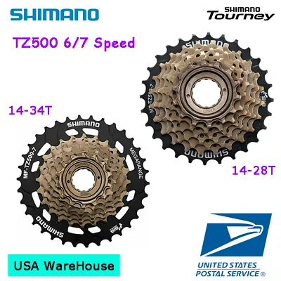 Shimano Tourney MF-TZ500 6 / 7 Speed 14-28T / 14-34T Freewheel Cassette  • $19.93