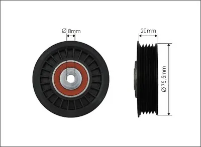 Tensioner Pulley V-ribbed Belt For VW SKODA AUDI:PASSAT B5 Estate 038903315P • $26.12