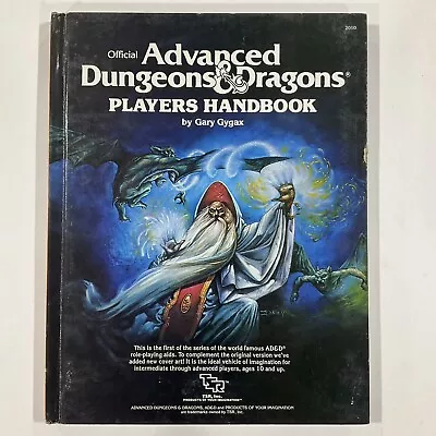 Ad&d Player's Handbook 17th Printing Tsr2010 Hc 1990 Rpg • $39.99