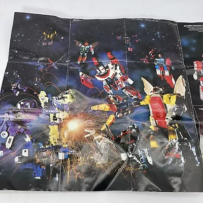 1985 Transformers Identification Construct Booklet Poster Checklist Hasbro LARGE • $28.95