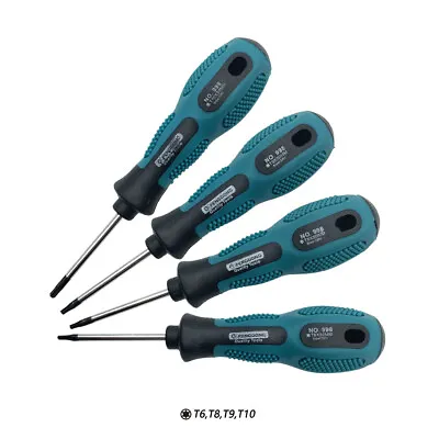 Torx Screwdriver Set Hand Tool Multi-Purpose Magnetic Tool Kit T6 T8 T9 T10 • £3.37