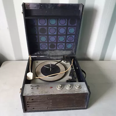 £39.99 • Buy Vintage Dansette Bermuda Black Stereo Turntable Record Player - For Parts