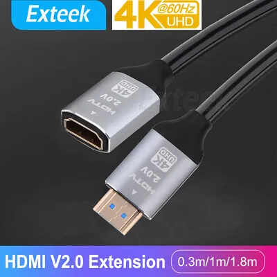 $5.95 • Buy HDMI Extension Cable Male To Female Lead V2.0 V2.1 4K 8K  HDTV Extender Adapter