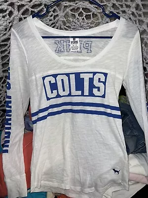 Pink /Victoria Secret NFL Collection Limited Edition Indianapolis Colts XS Tee • $50