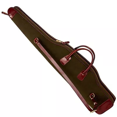 Gun Slip Waxed Canvas Leather Shotgun Slip Shooting Gun Case Hunting Rifle Slip • £57.50