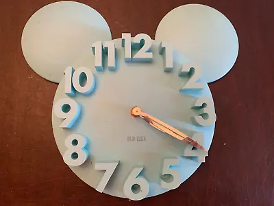 MEIDI CLOCK Modern Design Mickey Mouse Big Digit 3D Wall Clock Home Decor - Blue • $25