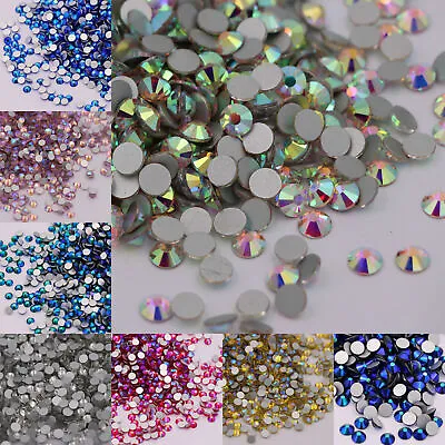 Glass Rhinestones 3D Nail Art Design Crystal Strass AB Stones Gems Decorations • $6.03