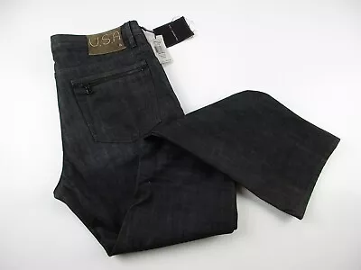 Mens 36x34 John Varvatos Bowery Low Rise Slim Dark Blue Jeans • $63