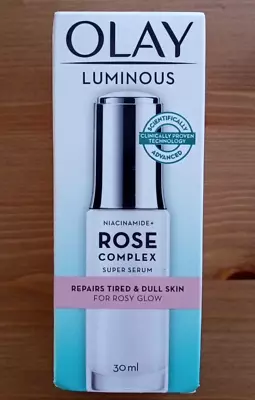 Olay Luminous Rose Complex Super Serum Repairs Tired & Dull Skin Rosy Glow 30ml • $20