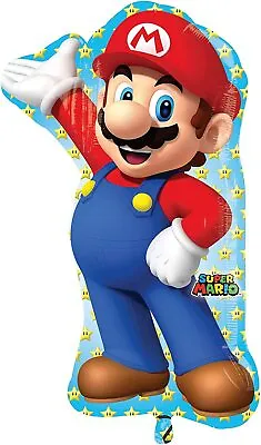 Anagram Super Mario Bros. Party Foil Balloon Large  Officially Licensed 33 Inch • $10.99