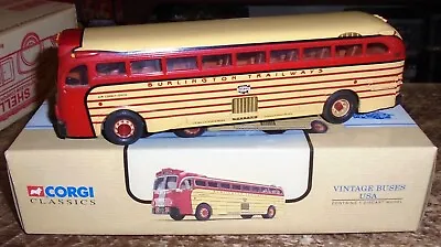$15.99 • Buy Corgi  Classics 98465 Vintage Buses Usa Yellow Coach 743 Burlington Trailways