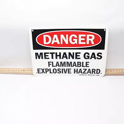 Smartsign Danger Methane Gas Flammable Aluminum Reflective Sign 10  X 7  • $3.28