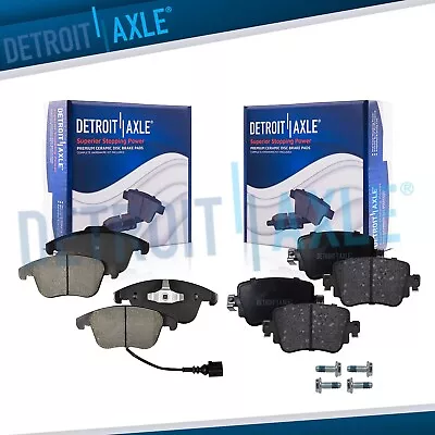 Front & Rear Ceramic Brake Pads For 2016-2019 Audi Q3 Quattro Volkswagen Passat • $46