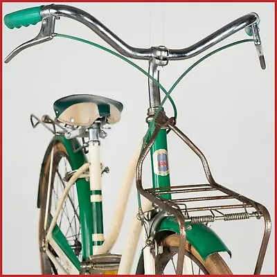 Nos Maino Kids Bike Bicycle Vintage Italian Steel Lugs Lugged Olmo Old Green • $299