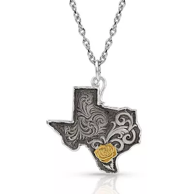 Montana Silversmiths Yellow Rose Of Texas Necklace • $75