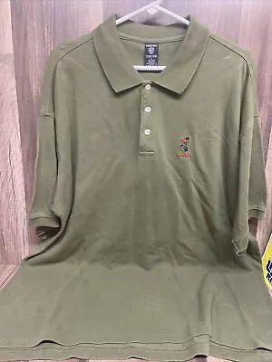 VTG Looney Tunes Polo Size XL Daffy Duck Embroidered Green *SEE DESCRIPTION • $19.99