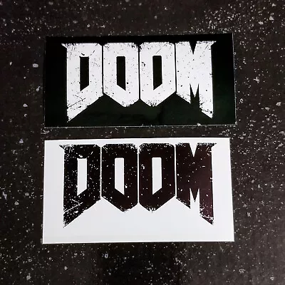 [4  X 2 ]  [Vinyl Bumper Sticker] - DOOM Logo - Id Software PC Quake 2 3 2016 • $4.95