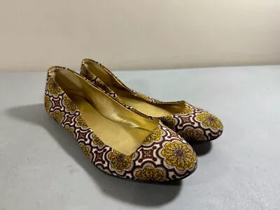J Crew Made In Italy Women's Multi Colored Patterned Slip On Ballet Flats 7.5 • $24.99