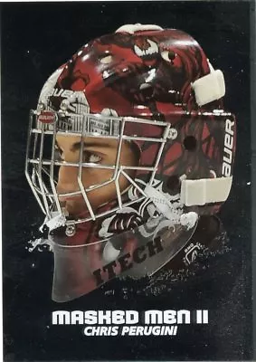 09/10 Between The Pipes Masked Men Ii Mask Silver #mm-48 Chris Perugini *44383 • $6.99