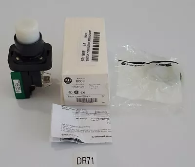 *NEW* Allen-Bradley 800H-QRB10WAP Ser F Green Illuminated Push Button + Warranty • $200