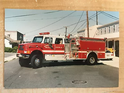 Mantoloking NJ International Emergency One Pumper Fire Apparatus Print A18 • $5