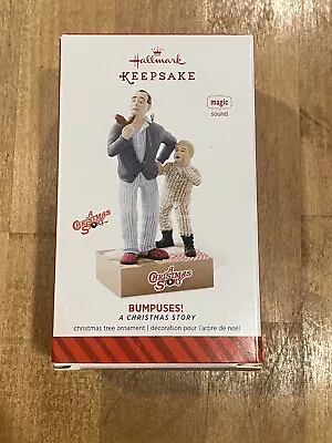 2014 Hallmark Ornament BUMPUSES! A Christmas Story Mr Parker Ralphie SOUND NIB • $25