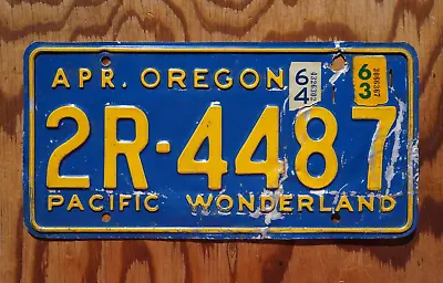 1963 1964 Oregon License Plate - Pacific Wonderland • $29.99