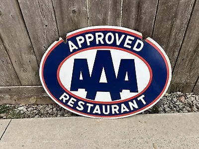 Vintage AAA Approved Restaurant Sign GREAT QUALITY • $499