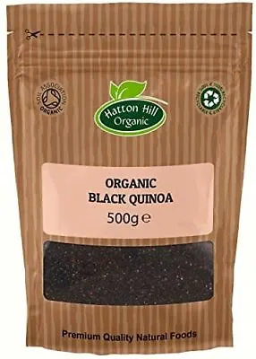 New Organic Black Quinoa 500g By Hatton Hill Organic Free UK Delivery 100 Pre U • £10.63