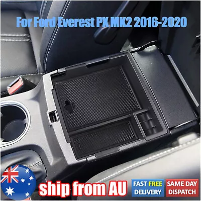 $21.99 • Buy Car Armrest Storage Box For Ford Everest Ranger PX MK2 2016-2020 Tidying Tray