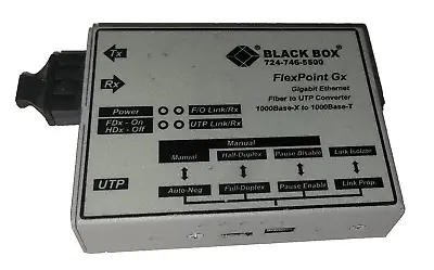 Black Box FlexPoint GX Modular Media Converter LMC1003AE-R3 Fiber Optic Used • $40