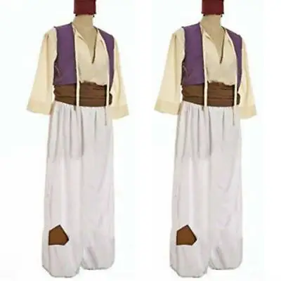 Mens Halloween Arabian Prince Aladdin Genie Fancy Dress Costume Roleplay Outfits • £36.09