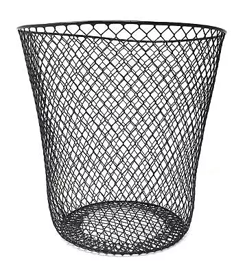 Essentials Wire Mesh Waste Basket (Black) • $10.99