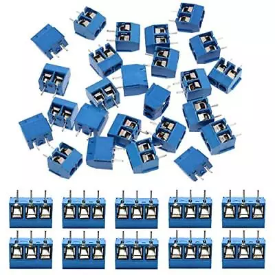 60pcs 5mm Pitch 2 Pin & 3 Pin PCB Mount Screw Terminal Block Connector For Ar... • $15.61