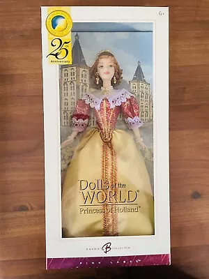 RARE 2005 Dolls Of The World Princess Of Holland Barbie Doll Pink Label • $99