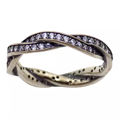 Pandora Sterling Silver Twist Of Fate Size:6.25 Ring #3067 • $29.99