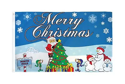 3x5 Merry Christmas At The North Pole Polyester Flag Xmas Holiday Banner Pennant • $8.88