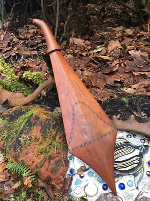 Contemporary Polynesian Tribal Wood Weapon Club Artisan Hand Carved Hawaii 22  ~ • $165.95