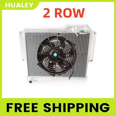 2 Row Aluminum Radiator+Fan For 1977-1980 MG MGB GT ROADSTER 1.8L Convert MK IV • $108