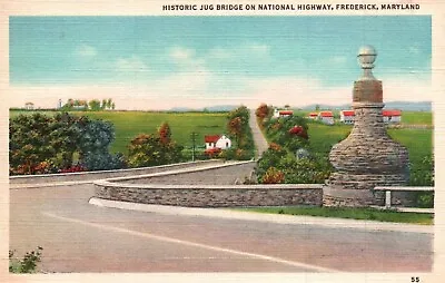 $0.50 • Buy Frederick, Maryland, Jug Bridge, National Highway - Postcard (OOO)