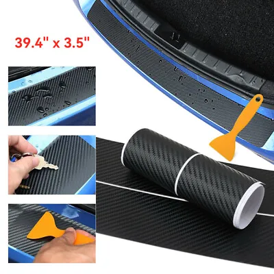 Sticker Rear Bumper Guard Sill Plate Trunk Protector Trim Cover Accessories New  • $7.95