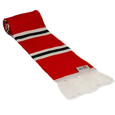 Fan Originals Retro Soccer Bar Scarf Man United Colours Red White Black • $24.99